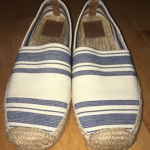 striped Tory Burch espadrilles, size 9